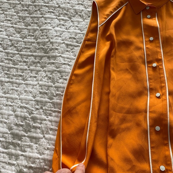 L.A.M.B. “Rare” Gwen Stefani Totemic Clan spicy orange jumpsuit size 2 - Picture 15 of 16